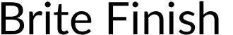 Brite Finish - logo